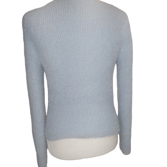 Pink Rose Crossover‎ soft fuzzy Sweater Medium - Picture 2 of 2